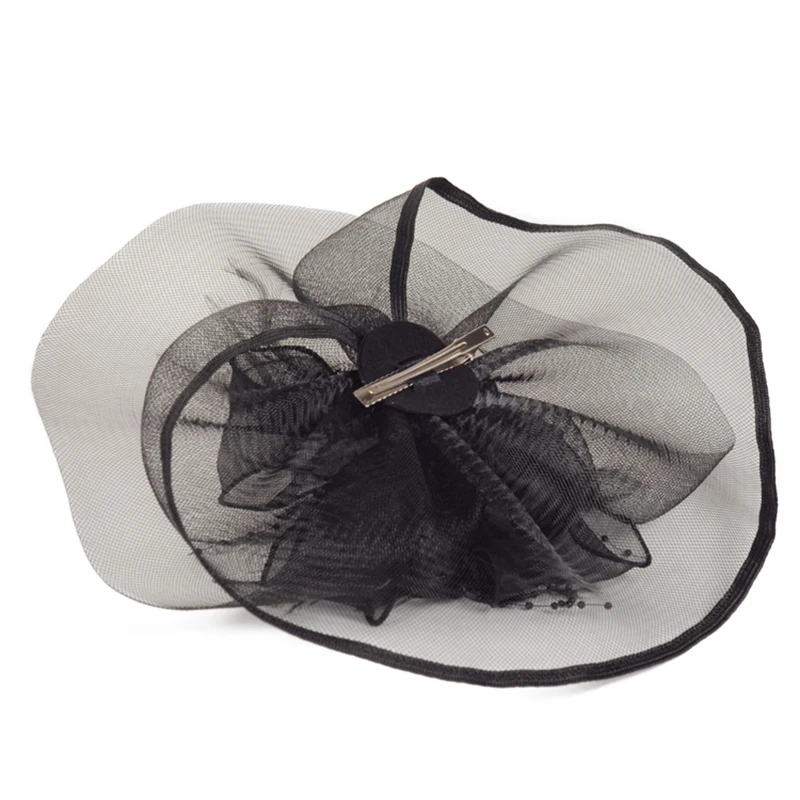 Chapeu Casamento Свадебные шляпы с клипсой перо бисером элегантный головной убор свадебные головные уборы вуалетки и шляпы винно-красный белый