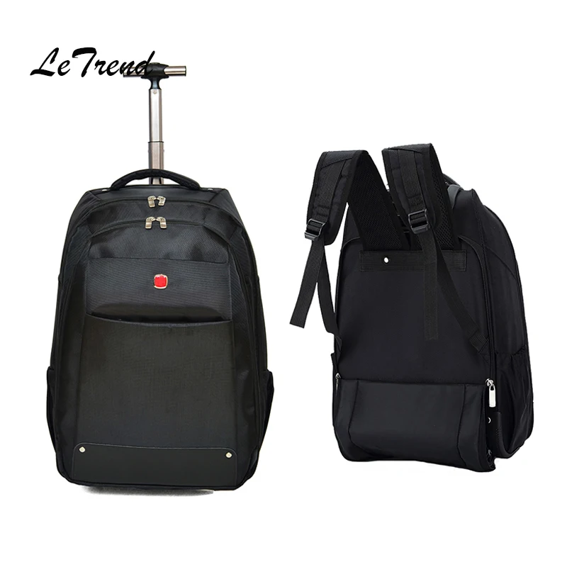 Letrend New Fashion Business Travel Bag Men Carry On Capacity Backpack