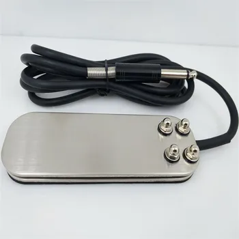 

Tattoo Supply Accessories Pro 1Pcs Stainless Steel Silver Tattoo Footpedal Switch For Tattoo Power Supply Clipcord 1.8m Wire