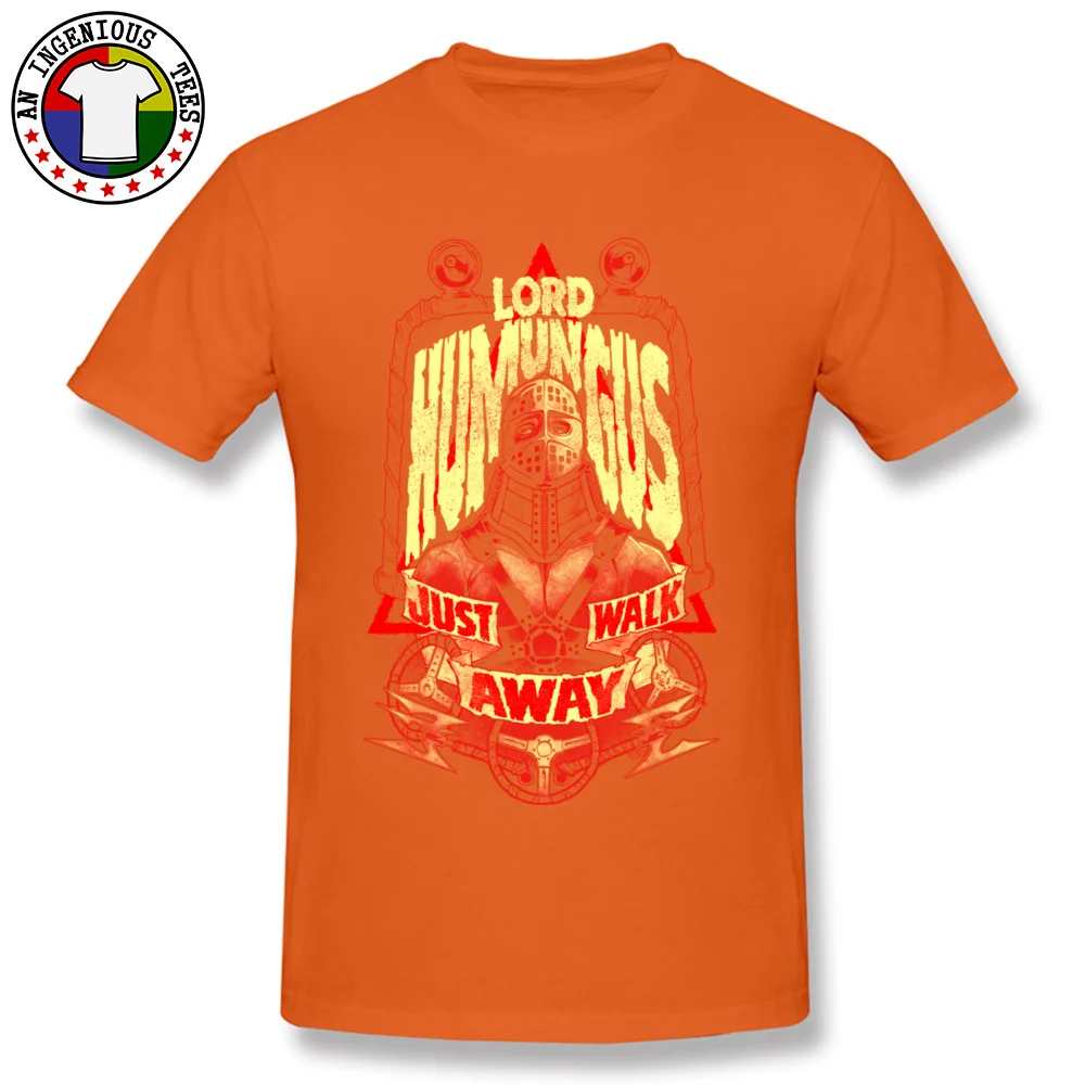 Hip hop ROAD WARRIOR LORD HUMUNGUS Men T Shirt Graphic Summer/Fall Short Sleeve Tops Tees Crewneck 100% Cotton Sweatshirts ROAD WARRIOR LORD HUMUNGUS orange