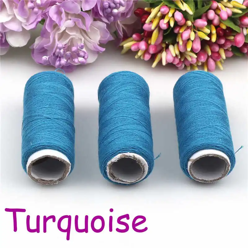 

Turquoise 2pcs Sewing Notions tools machine line 100% polyester thread 300 yards