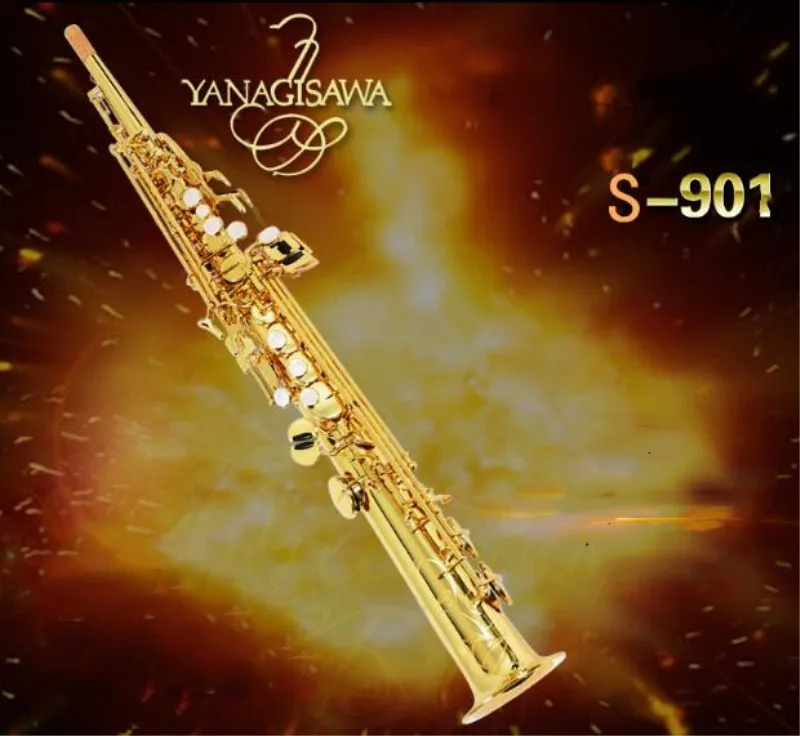 

Soprano saxophone New Japan YANAGISAWA S901 B Soprano saxophone High quality musical instruments professional free shipping