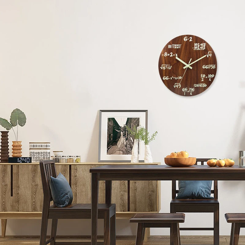 

2019 New Luminous Wall Clocks Silent Quartz Home Decor Living room Bedroom Creative Digital Number Wall Hanging Clock Glow 12"