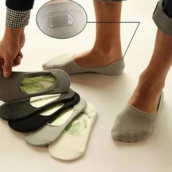 

5 Pairs Women Men Soft invisible socks Low Cut Casual Cotton Loafer Boat Non-Slip Invisible No Show Socks Spring