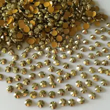 1000PCS/bag Nail art SS6 SS12 Ore gold Resin Rhinestone 2mm 3mm 14 Facets Local Tyrants Gold phone beauty is stick drill 23#
