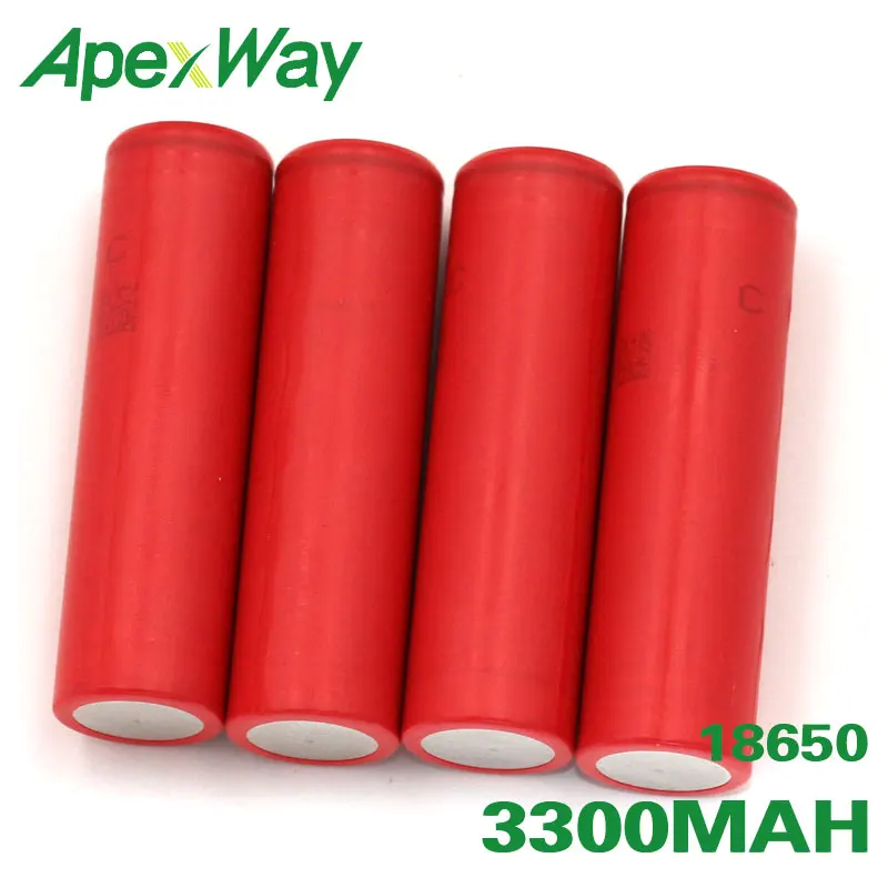 ApexWay 3300mAh 18650 аккумуляторная батарея для Panasonic разрядки NCR18650GA li-ion 3 7 V + коробка |