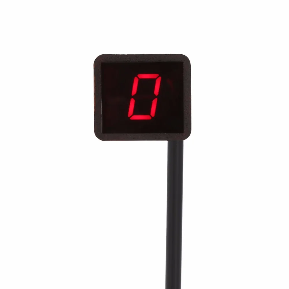 

LED Universal Digital Gear Indicator Motorcycle Display Shift Lever Sensor Speedometer Gear Indicator Motorbike Accessories Red