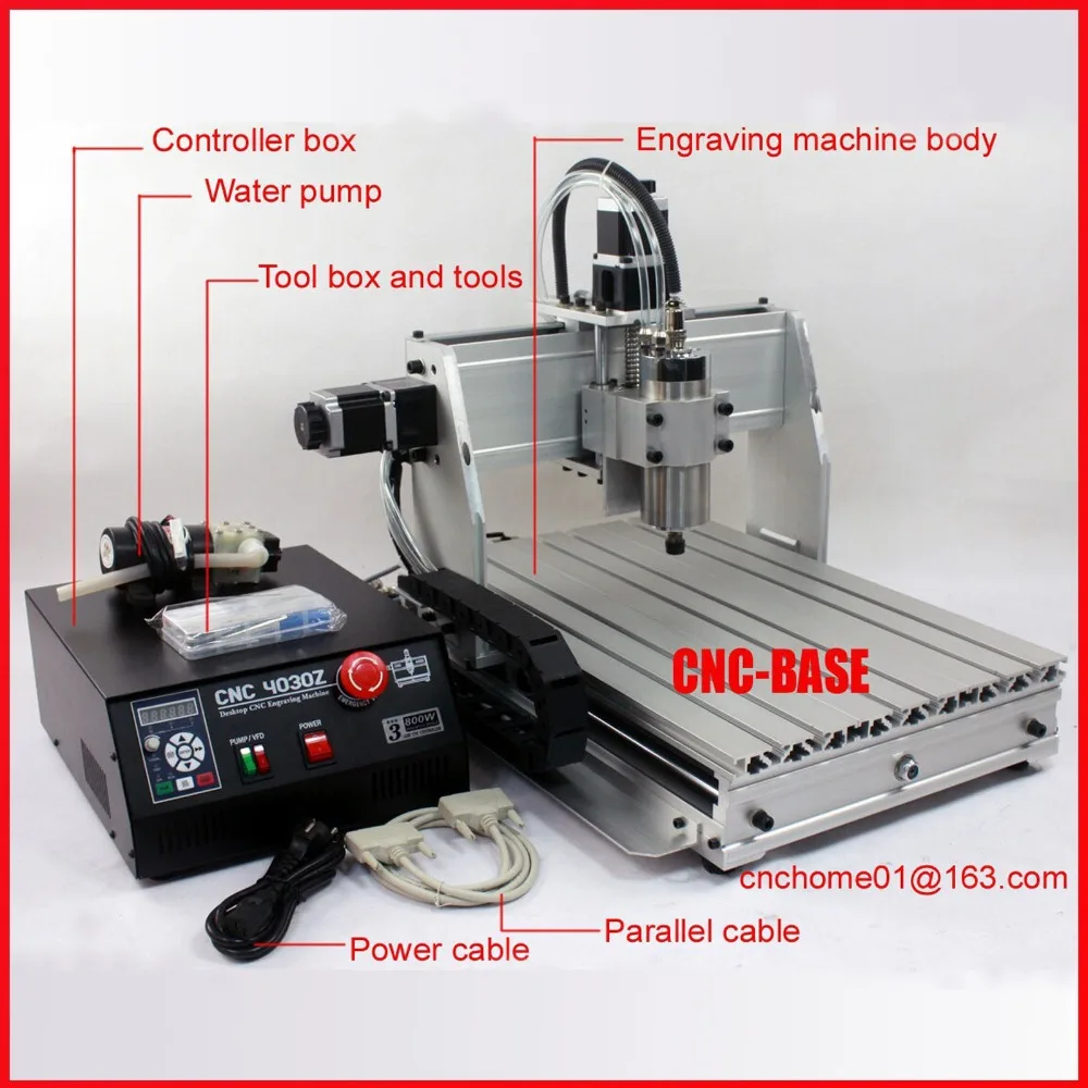 

New upgrade 3040 CNC router 800W spindle + 1.5KW invertor cnc engraving milling machine / cnc engraver desktop machine