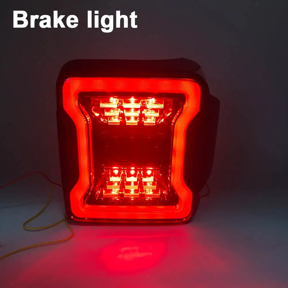 

USA Version New LED Tail Lights Brake Reverse Lamp Back Up Rear Parking Stop Light Daytime Running for Jeep Wrangle JL 2018-2019