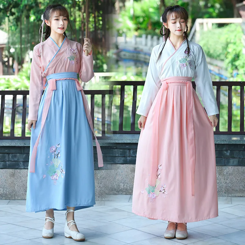Лимит продаж 2019 Женская китайская модная юбка Hanfu длинный костюм феи для весны