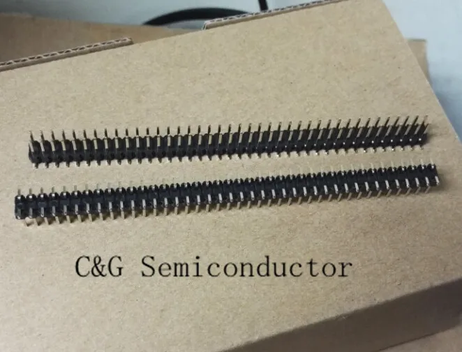 10 шт. шаг 2 54 мм 2x40 Pin 80 двухрядный SMT SMD штыревой разъем | Электронные компоненты и