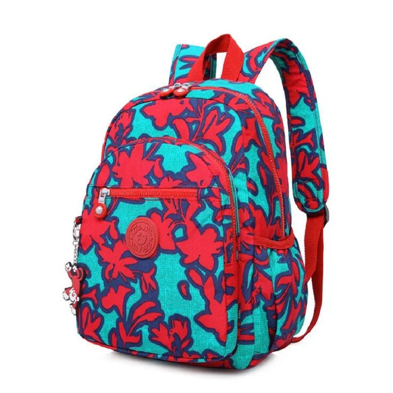  TEGAOTE Floral Mini Small Backpack for Teenage Girls Feminine Backpack Casual Kipled Nylon Backpack - 32822442943