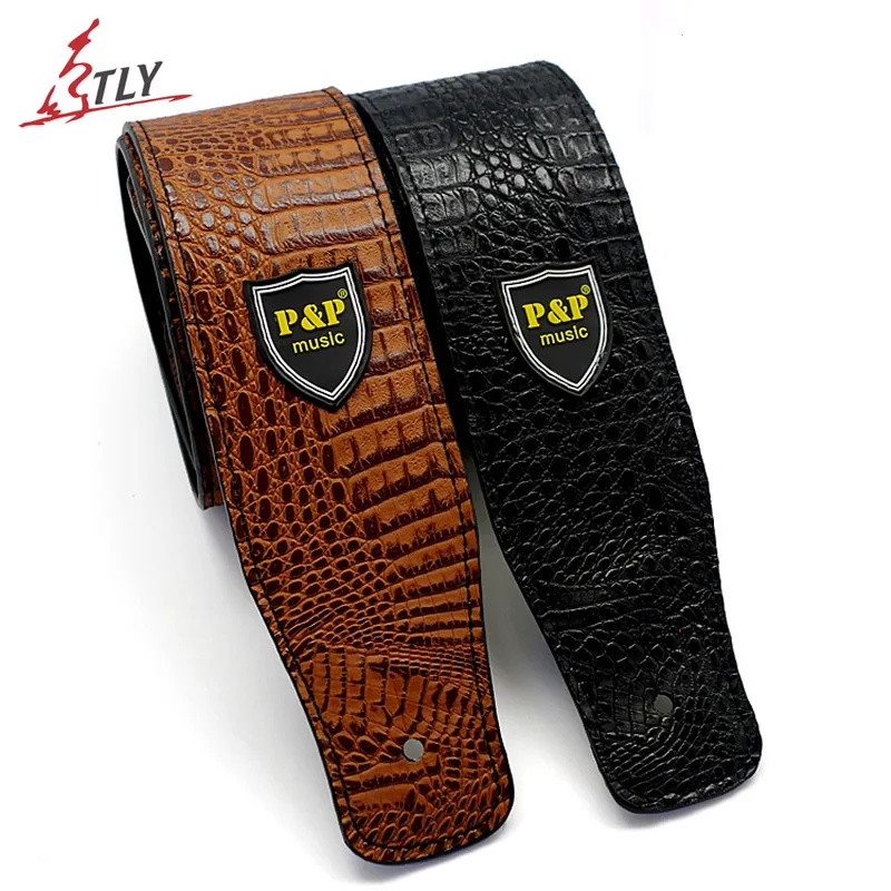 Hot Sale 160cm 2.5" Snakeskin Pattern PU Leather Guitar Strap for