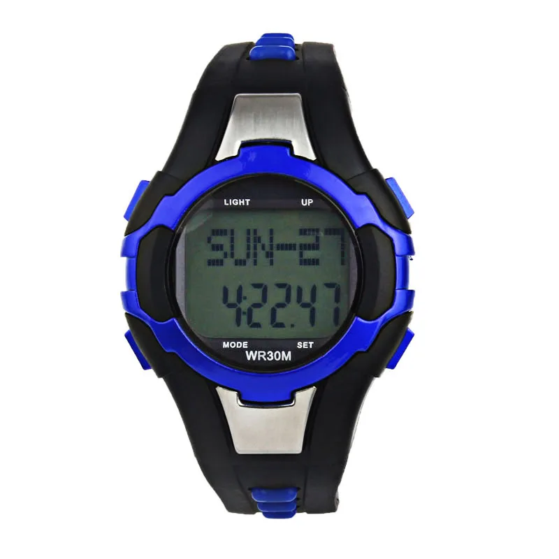 

Fashion Luxury Waterproof Pedometer Calories Counter Heart Rate Monitor Sport Multifunction Digita LED Watch Men's Watches 30P