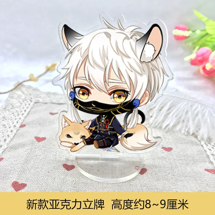 6 стилей мультяшный Touken Ranbu онлайн акриловый брелок Kogitsunemaru Подвески Брелок
