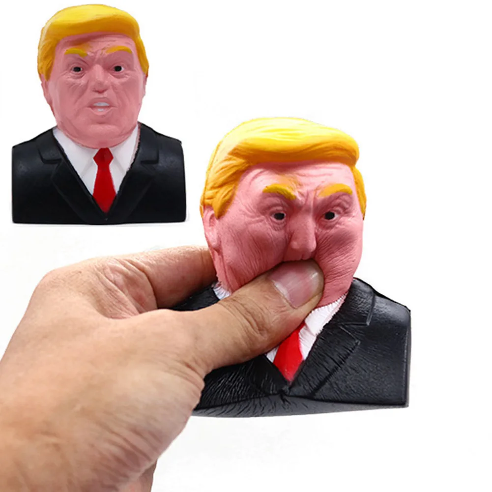 Дональд Трамп стресс мяч для сжимания Jumbo мягкими игрушка Прохладный Новинка давление рельеф дети декорированная кукла Squeeze забавная шутка