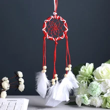 Автомобиль кулон Средиземноморский стиль перо Ловец снов книги по искусству Craft Орнамент авто зеркало заднего вида висит украшения аксессуар