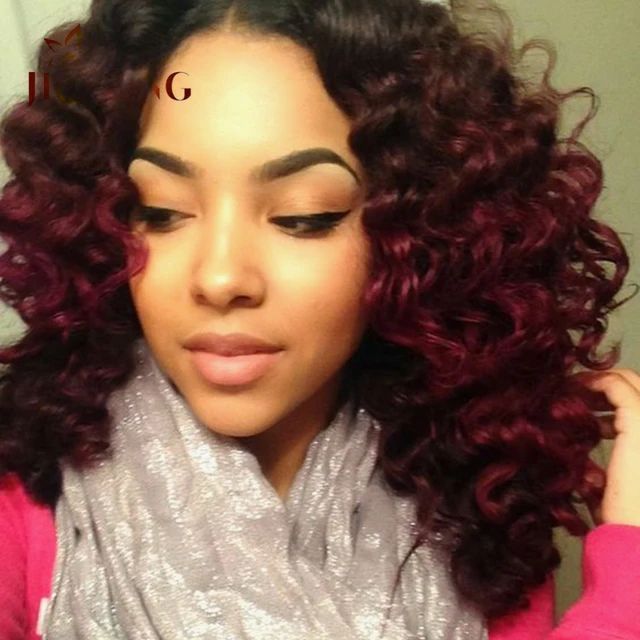 Natural Curly Hair Dyed Red Natural Curly Hair Dyed Red