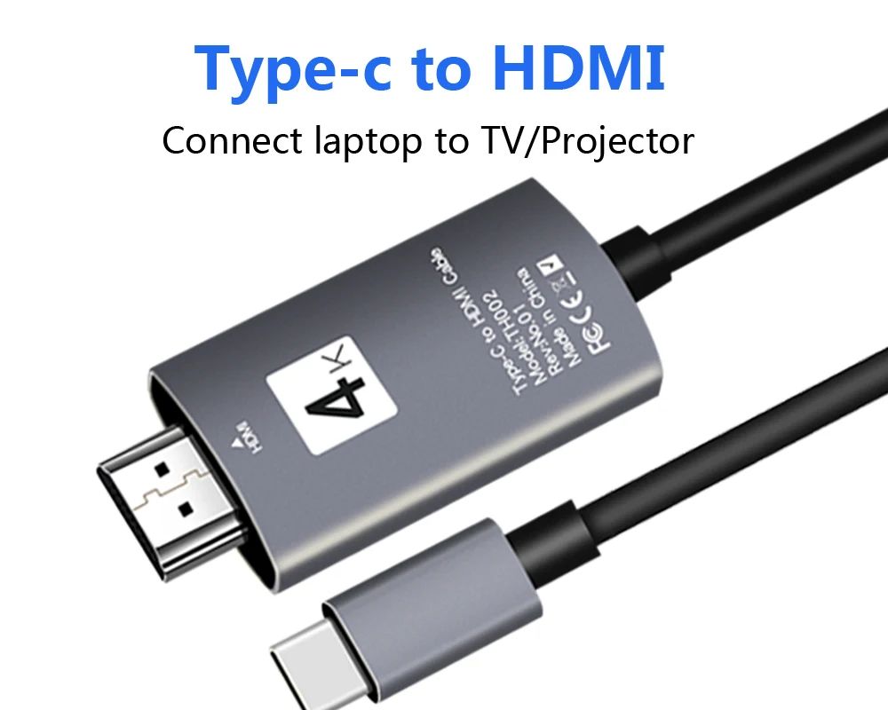 USB C к HDMI кабель type-C к HDMI адаптер Thunderbolt 3 для Macbook iPad Pro huawei P30 P20 Pro 4K Video USBC USB 4K Ultra