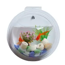 Миска для рыбы акриловый настенный подвесной для рыб аквариум ваза растение декоративный цветочный горшок прозрачная Пылезащитная крышка шарика Рыбная чаша