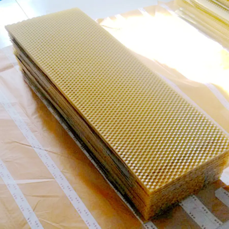 

100% pure Apis Mellifera beeswax foundation sheet