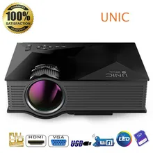UNIC UN46 font b Projector b font Mini LED font b Projectors b font Multimedia home