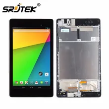 Srjtek For Asus Google Nexus 7 2nd Gen 2013 ME571K ME571 K008 LCD Display Digitizer Touch Screen Assembly With Frame 3G/WIFI
