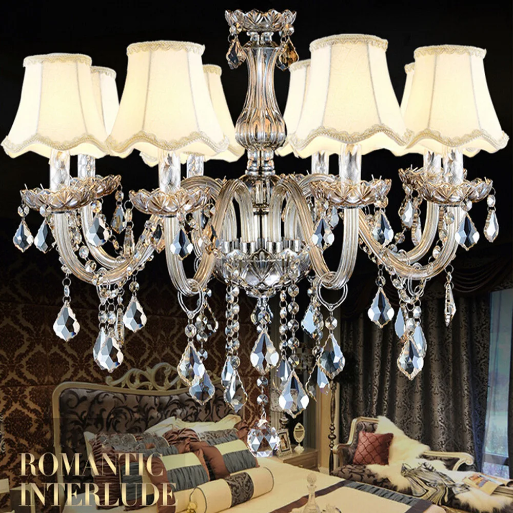 TomDa Modern Crystal Chandelier Luxury Bedroom Chandelier crystal