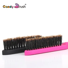 High Quality Plastic Handle Natural Boar Bristle Hair Brush Fluffy Comb Hairdressing Barber Tool High Quality Plastic Handle Natural Boar Bristle Hair Brush Fluffy Comb Hairdressing Barber Tool