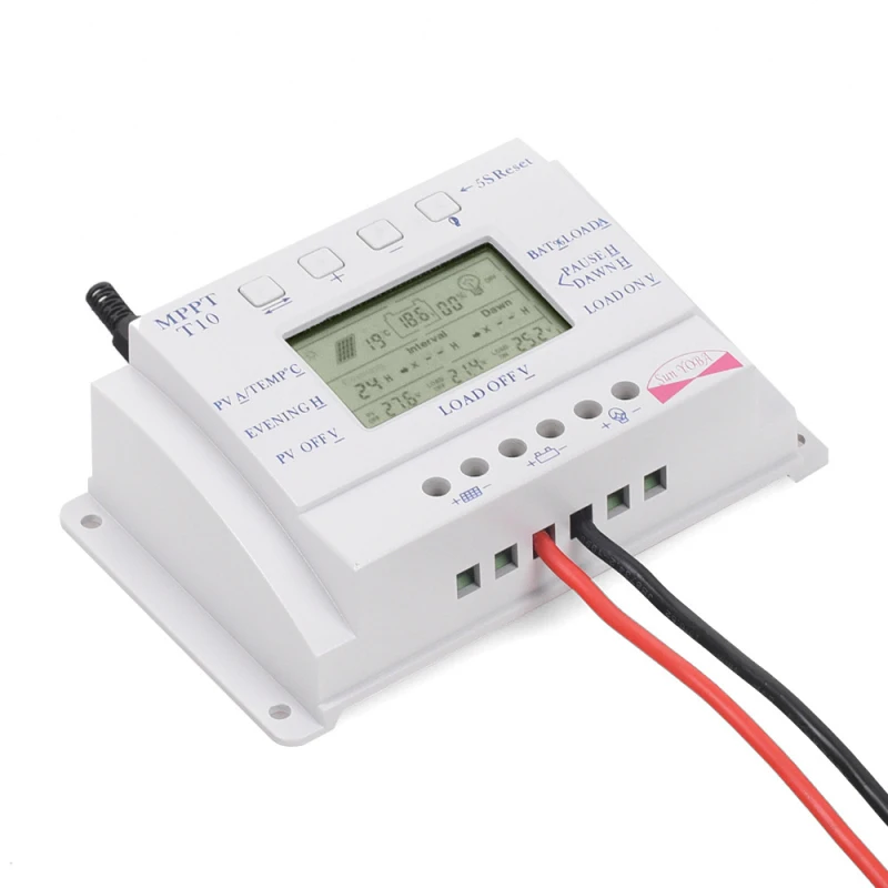 10A 12/24 V Авто за максимальной точкой мощности, Солнечный контроллер заряда ШИМ-контроллеры со слежением за максимальной точкой мощности, Солнечный контроллер заряда ЖК-дисплей USB 5 V Выход обжимной инструмент для солнечной панели РЕГУЛЯТОР