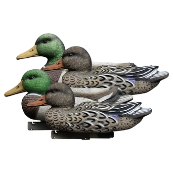 

4 pcs Floating Duck Decoy Duck Hunting Decoys Hunting Game Mallard Waterfowl Stand Sentry Drake 14in 3D simulation bait