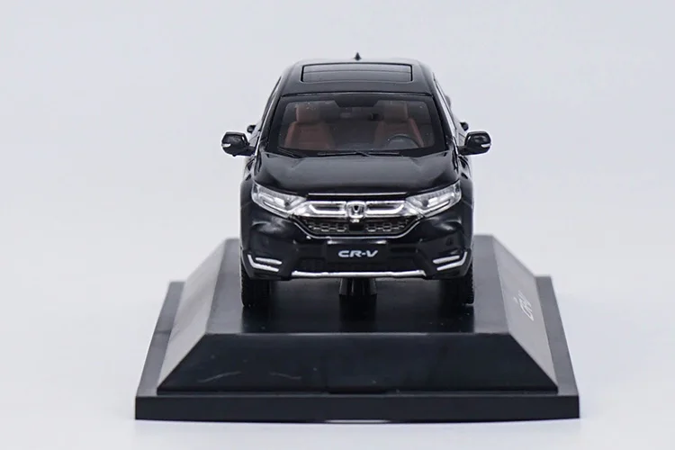 1:43 литья под давлением модель для Honda CR-V 2017 черный Внедорожник сплава игрушка миниатюрный коллекция подарки CRV CR V автомобиля