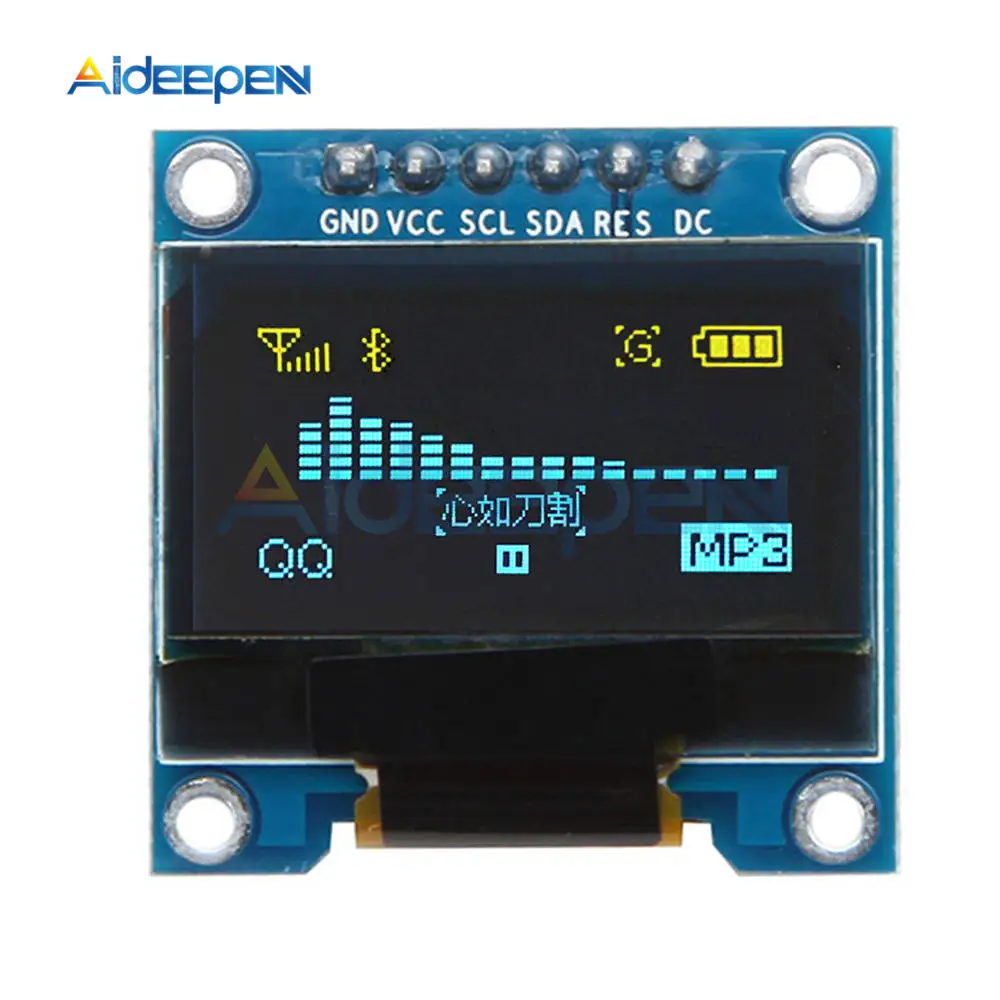SSD136 0 96 дюйма 128x64 6Pin 12864 SPI IIC цифровой OLED ЖК дисплей плата модуля для Arduino 51 SMT32 Drive