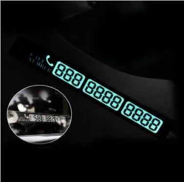Luminous Temporary Parking Card For VW Nissan Juke X-TRAIL T32 TEANA Honda CRV Civic Toyota RAV4 Ractis Vitz Auris Avensis Prius |