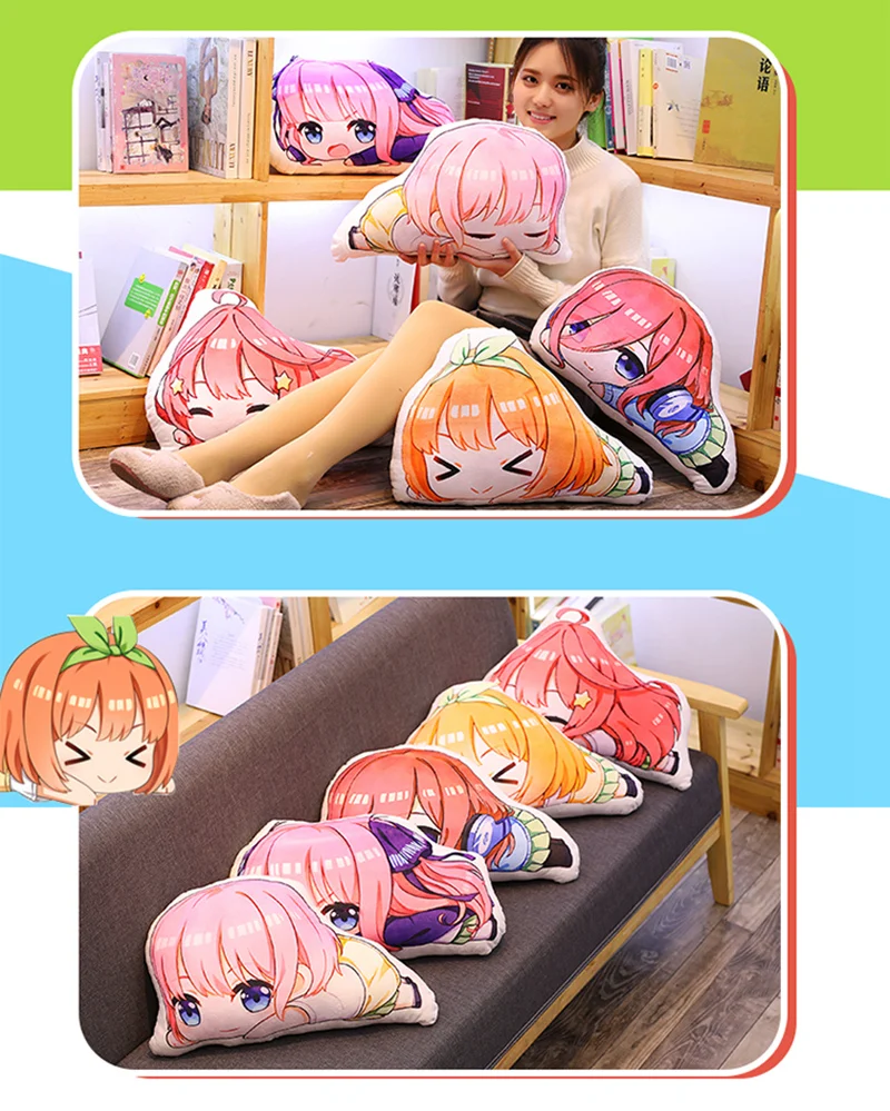 Аниме Go-Toubun no Hanayome The Quintuplets Nakano Ichika Miku Косплей плюшевые подушки мягкие игрушки мультфильм подарок