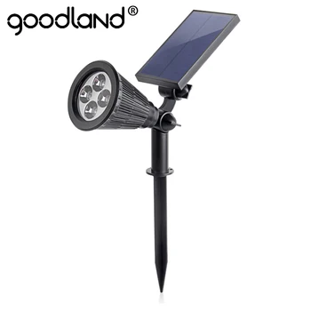 

Goodland LED Solar Light Waterproof Garden Lights Outdoor Path Lamp Light Sensor Powered Landscape Yard Lawn Light Solar Lamp