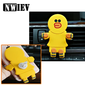 

NWIEV Car-styling Cartoon Foldable Phone holder For Volkswagen VW Golf 4 5 7 6 MK4 Honda Civic 2006-2011 Accord 2003 Accessories