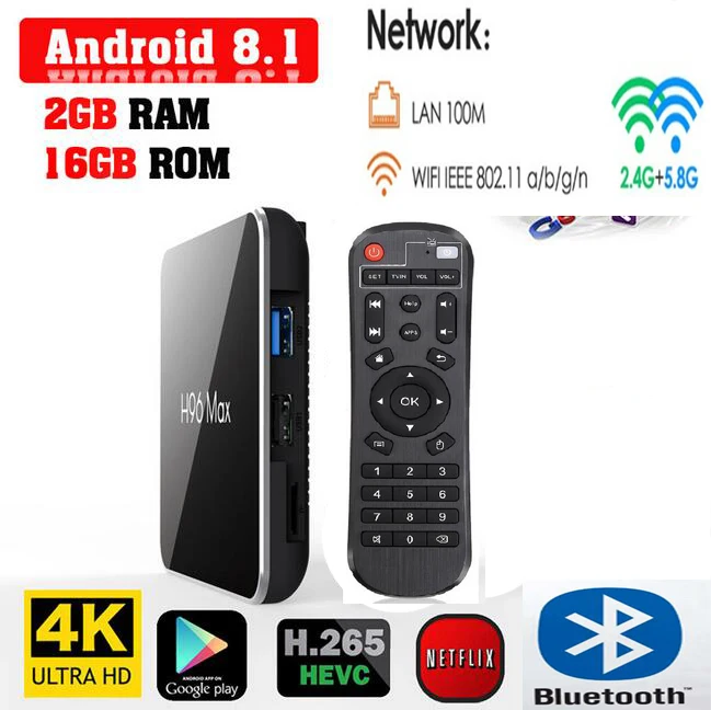 H96 Max X2 Android 9,0 tv Box Amlogic S905X2 4 ГБ/32 ГБ 64 Гб двойной WiFi Bluetooth USB 3,0 4K H96 max plus дополнительная клавиатура - Цвет: 2G 16G