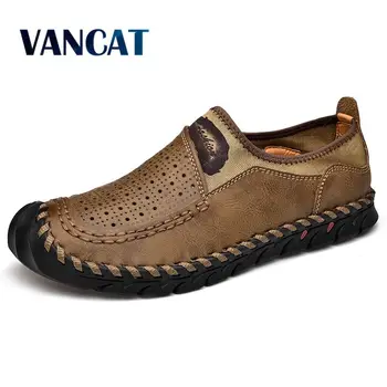 

Vancat 2019 New Summer Spring Men Shoes Mesh Casual Shoes Patchwork Breathable Loafers Outdoor Male Sneakers Walking Footwear