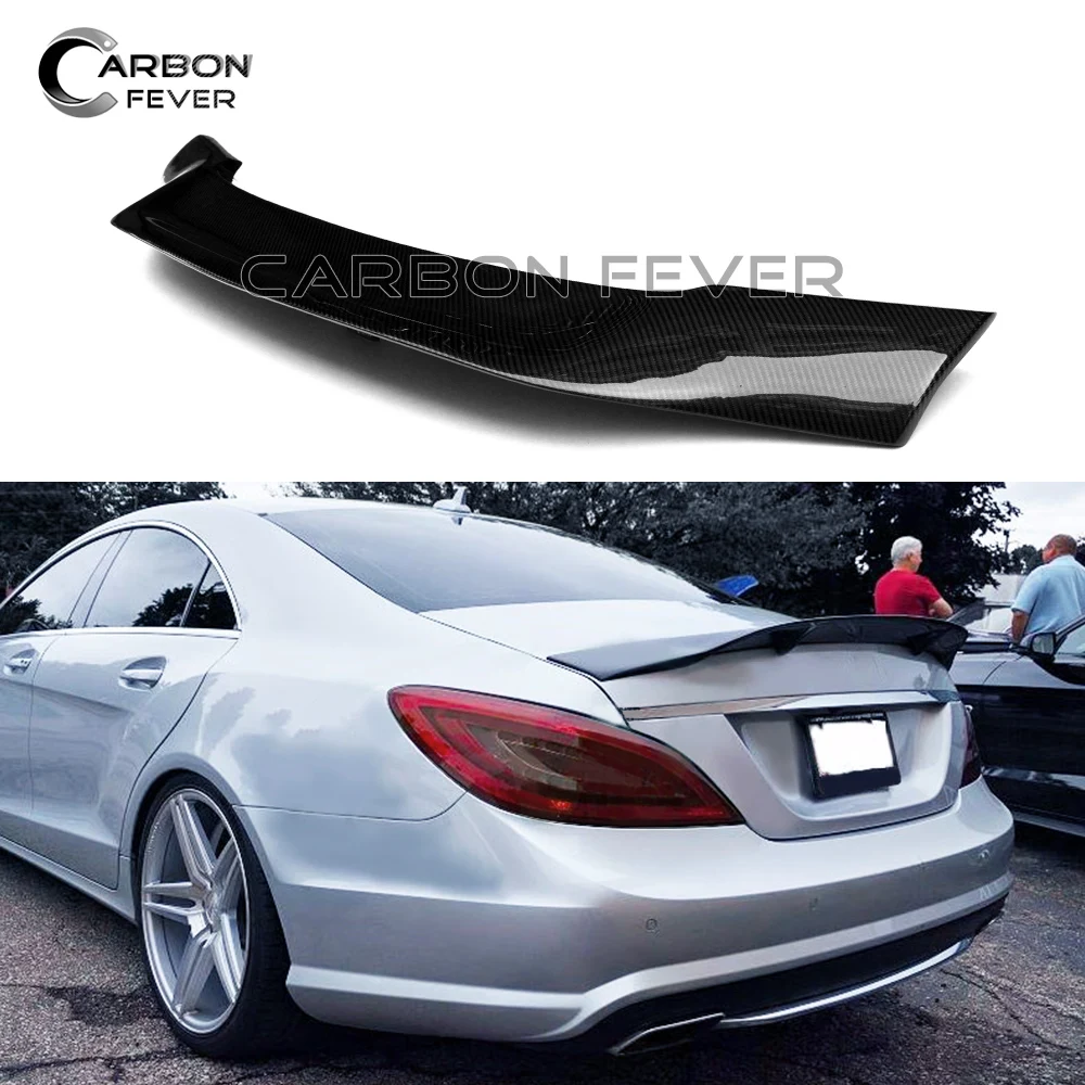 For Mercedez CLS W218 Rear Trunk Spoiler Carbon Fiber 2012 IN CLS 280