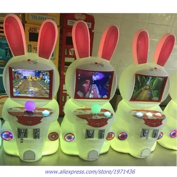 

Lovely Rabbit Mini Amusement Machine Coin Operated Game Machine For Kids
