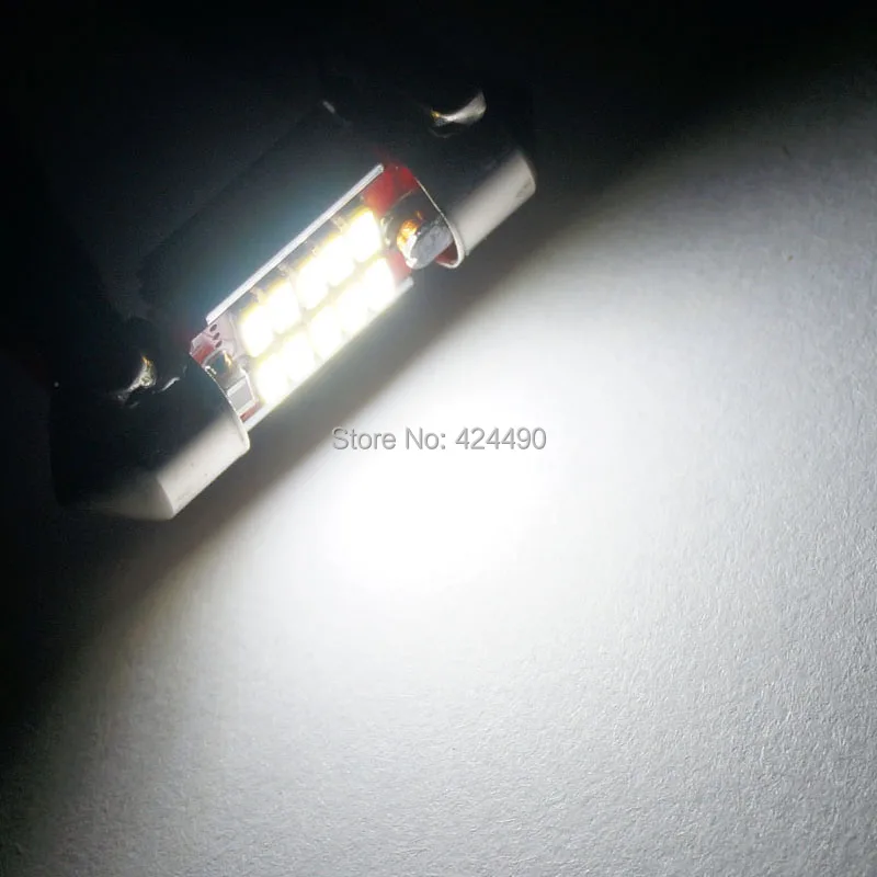 AORUNYEBAO 10X белый гирлянда C5W C10W светодиодный 10 SMD 12SMD 3014 Светодиодный 31 мм 36 39 41