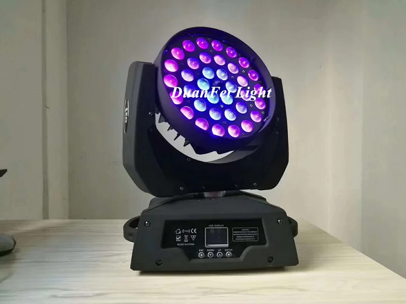36x10w RGBW LED Wash Moving Head Zoom Ring Control-6