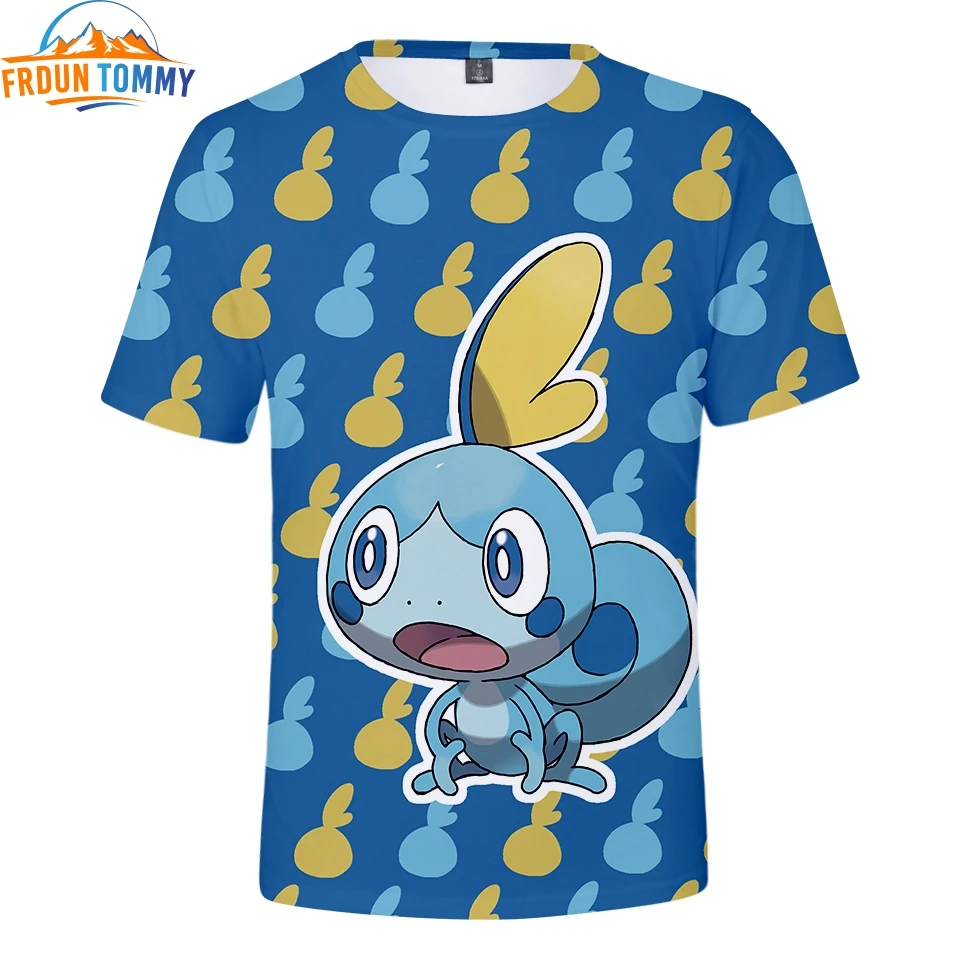 Pokemon Sword and Shield Slim fit 3D Print T-shirt Men/Women Harajuku Fashion Cool Summer tshirt Casual Print Plus Size 4XL