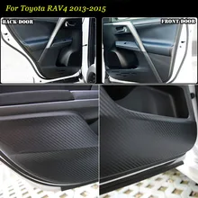 4 шт. Новые Межкомнатные Двери Из Углеродного Волокна Боковой Край Anti-kick Площадку Защита Наклейка Для Subaru XV 2013