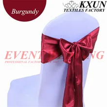 Атласное кресло пояс бант для банкета Свадебная вечеринка банкетные галстуки-бабочки ремесло украшение для стула