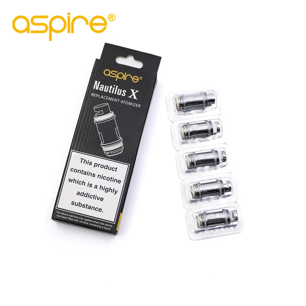 10 шт./лот Aspire Nautilus X катушки Fit бак пульверизатора 1 5 Ом 8 электронная сигарета