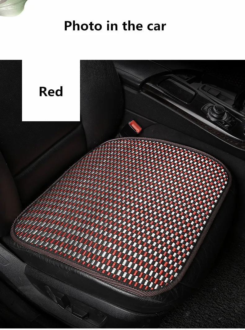 A-Express/® 2 Cuscini massaggianti decorati con perline in legno per sedili auto anteriori.