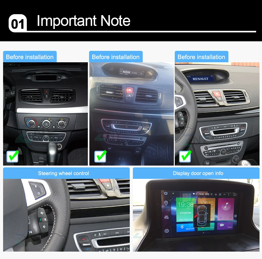 Perfect 7" HD Android 8.1 Car DVD For Renault Megane 3 2009 2010 2011 2012 2013 2014 2015 Fluence Radio WiFi GPS Navigation Rear Camera 0