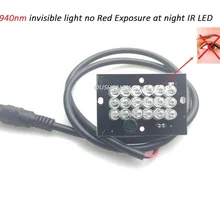 18 шт. 940nm ИК светодиодный ночного видения инфракрасного освещения доска для видеонаблюдения камеры безопасности